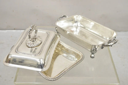 Antique English Victorian Sheffield Silver Plated Lidded Warmer Serving Platter