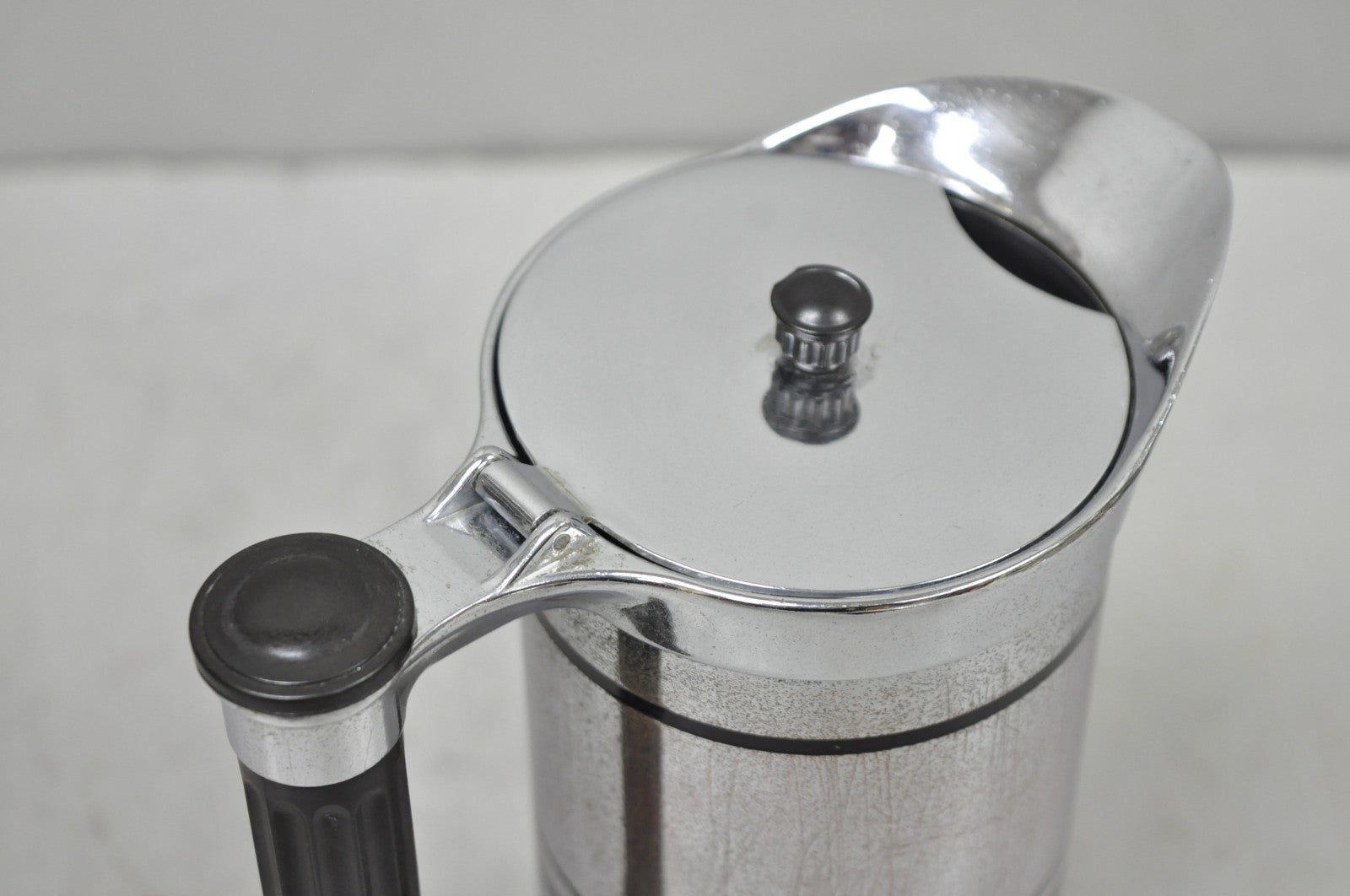 Vintage Sunbeam Art Deco Style Silver Plated Diner Coffee Pot