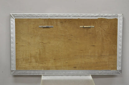 Vintage Stephen Chun Mid Century Modern Brutalist Brass Copper Abstract Wall Art