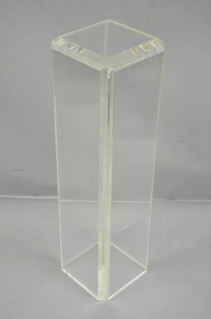 Vintage Mid Century Modern Clear Lucite 36" Acrylic Plant Stand Pedestal