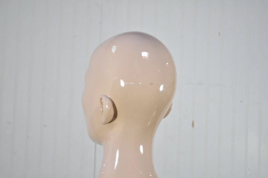 Vintage Female Woman Fiberglass Full Mannequin Dress Form Display on Stand