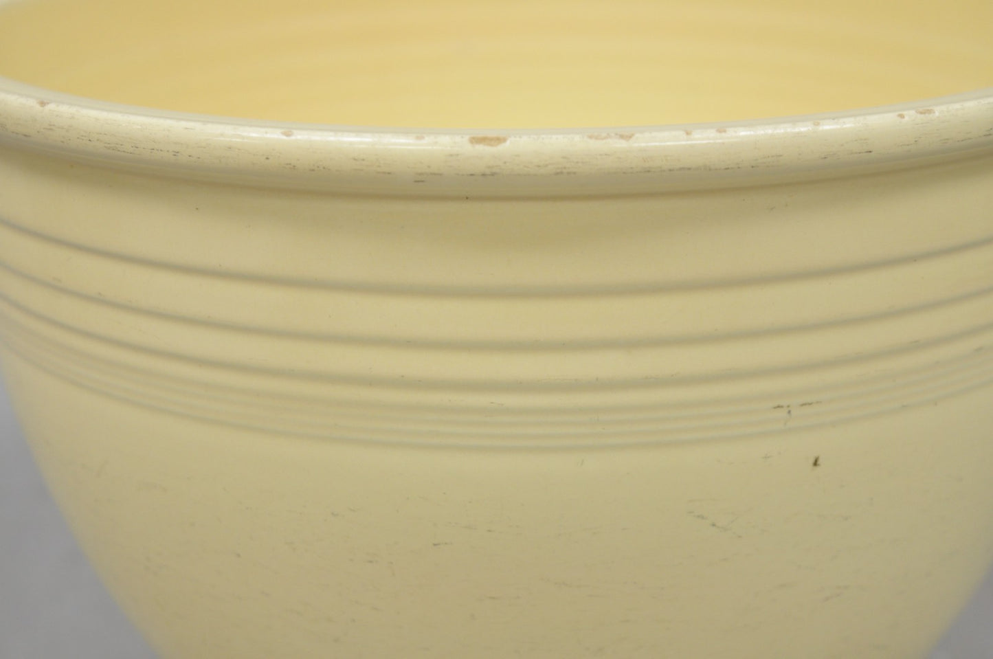 Vintage Fiesta Homer Laughlin China #7 Ivory Large Nesting Kitchen Mixing Bowl