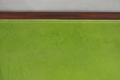 French Empire Revival Green Leather Top Bronze Griffin Mahogany Desk & Chair