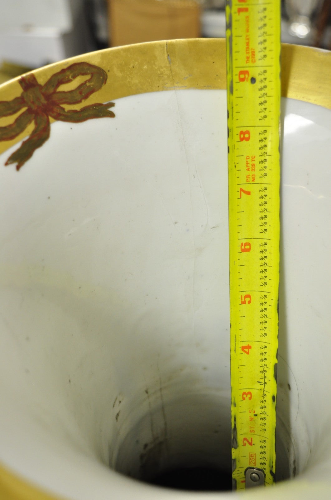 Antique Chinoiserie French Porcelain Hand Painted Orientalist Large Vases - Pair