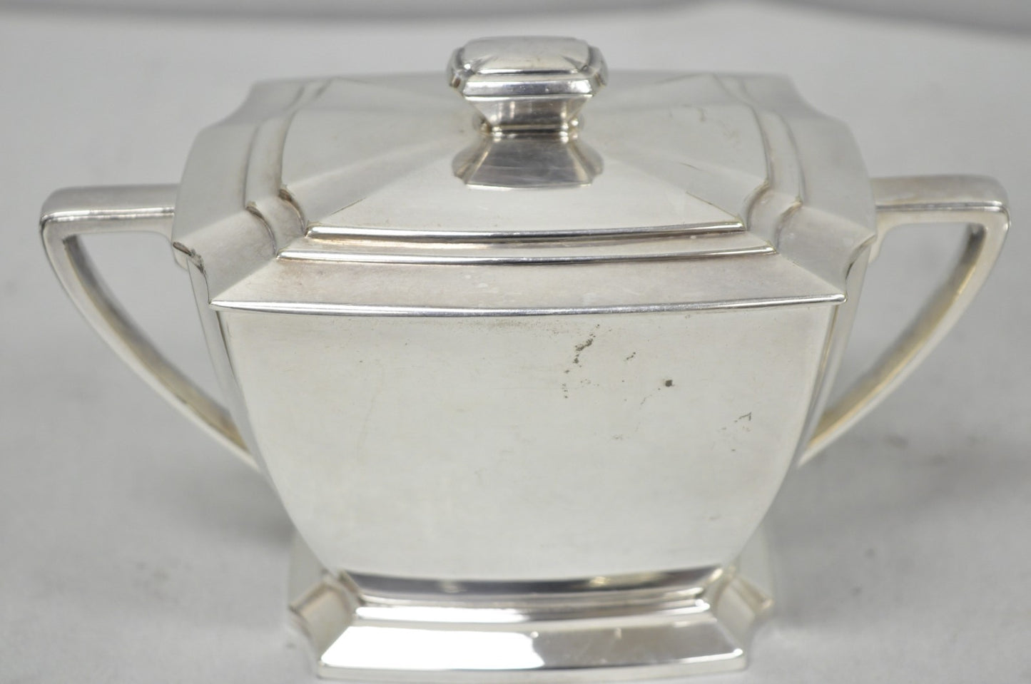 Antique 1847 Rogers Bros "Legacy" Art Deco Silver Plated Tea Set - 3 Pc Set
