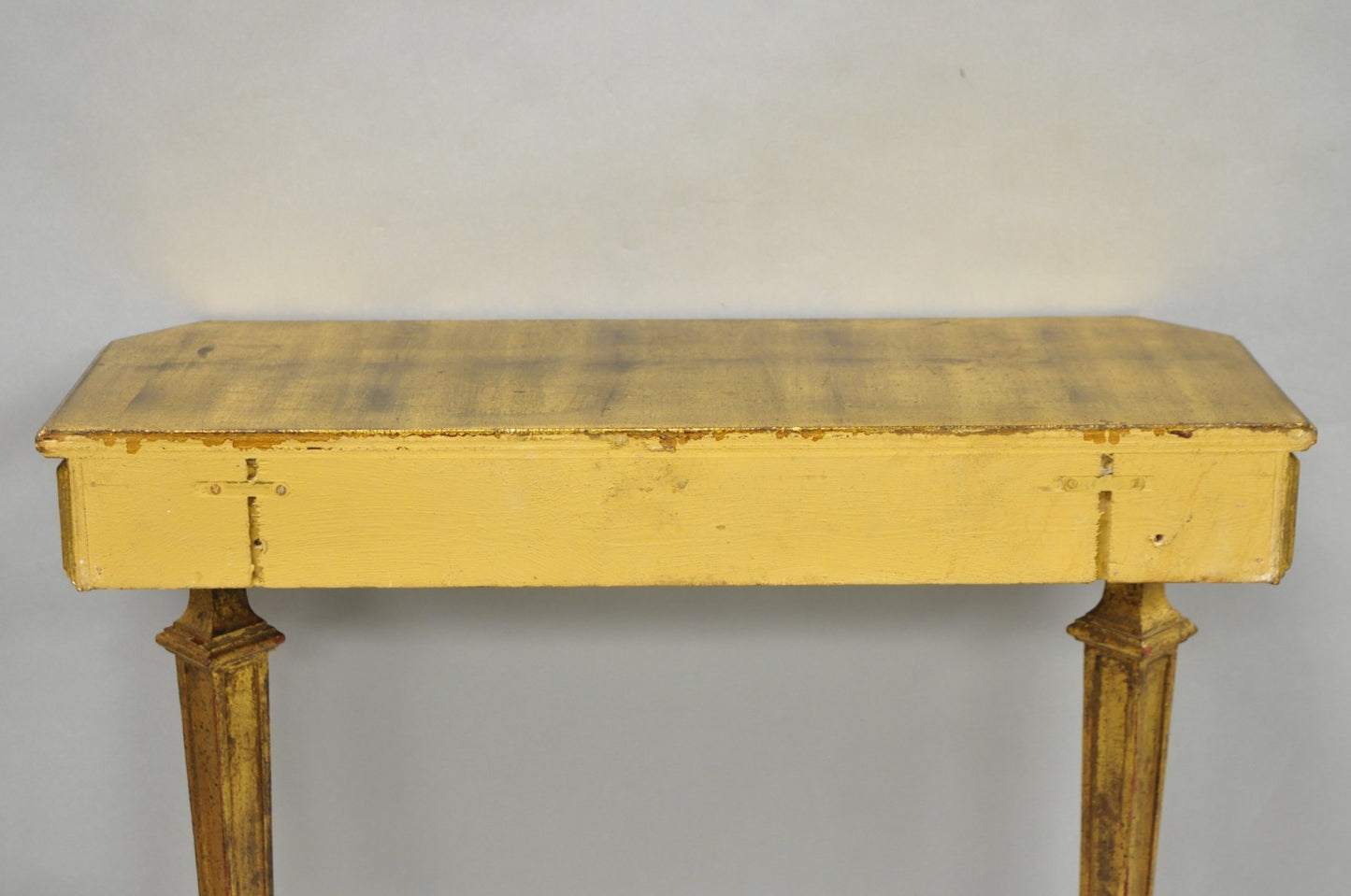 Vintage Italian Venetian Hollywood Regency Gold Gilt Small Wall Console Table