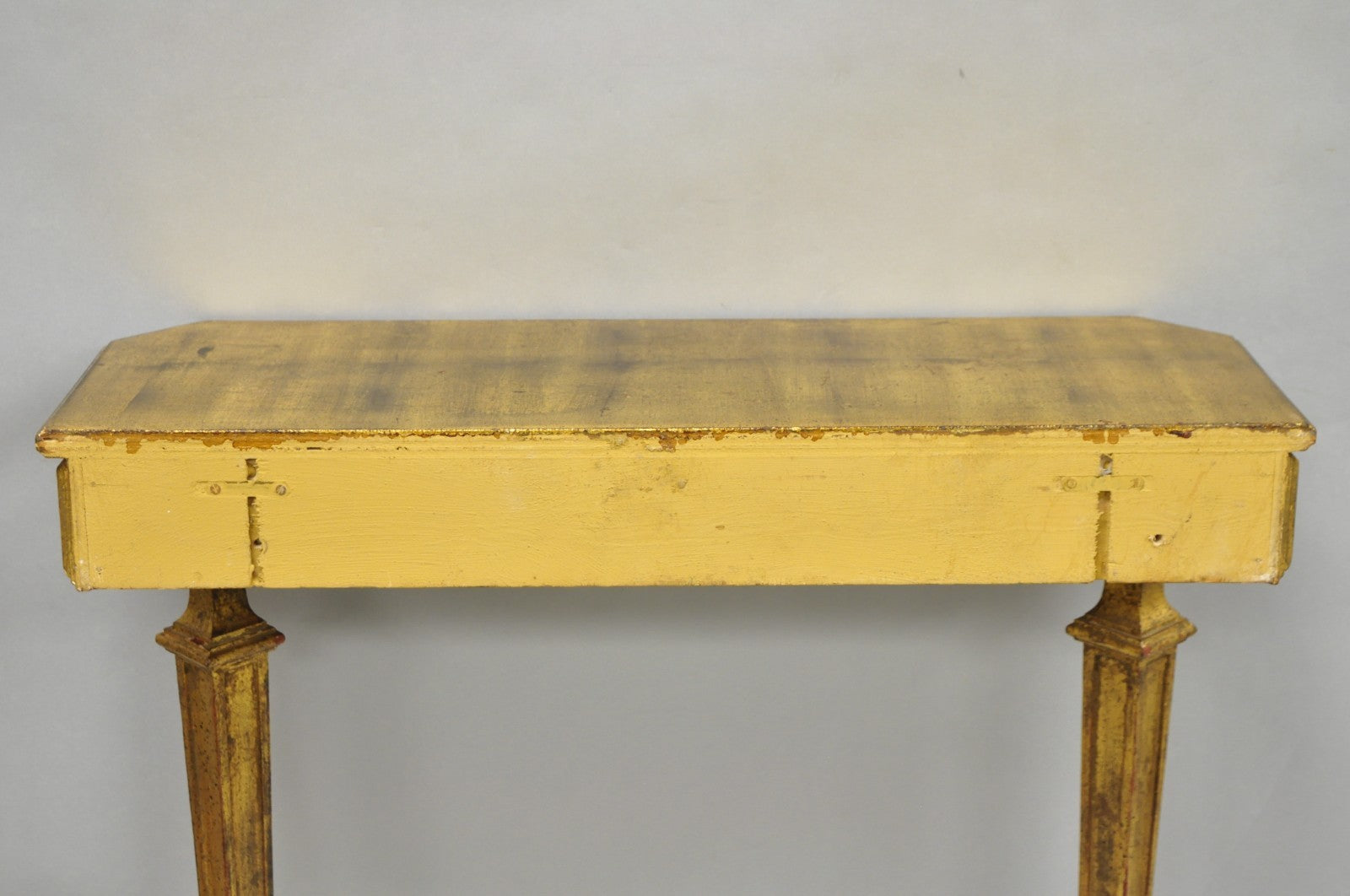Vintage Italian Venetian Hollywood Regency Gold Gilt Small Wall Console Table