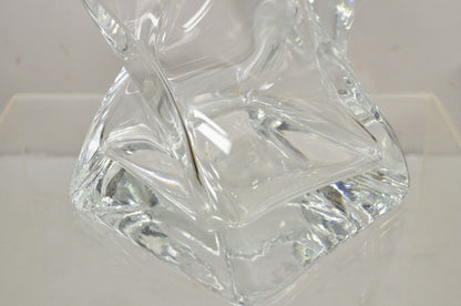 Modern Abstract Turkish Konart Twisted Glass Crystal Vase Centerpiece (B)