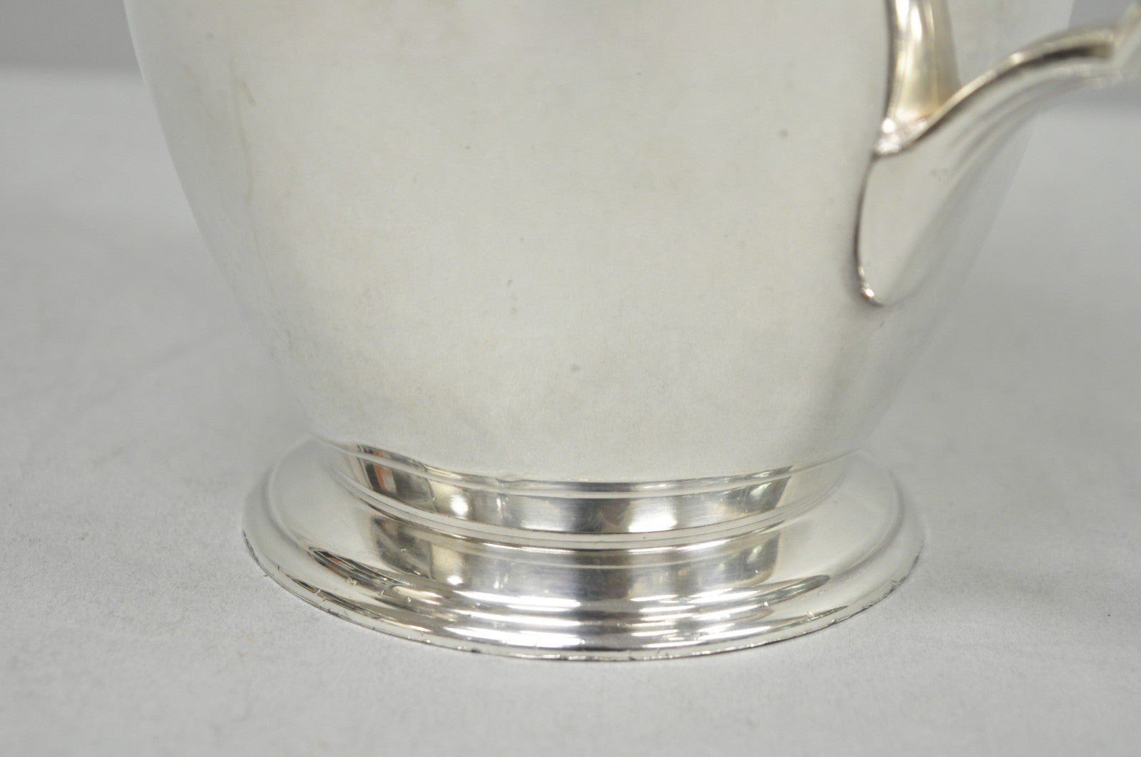 Vintage WMA Rogers Victorian Silver Plated Bulbous Footed Water Pitcher