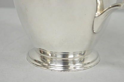 Vintage WMA Rogers Victorian Silver Plated Bulbous Footed Water Pitcher