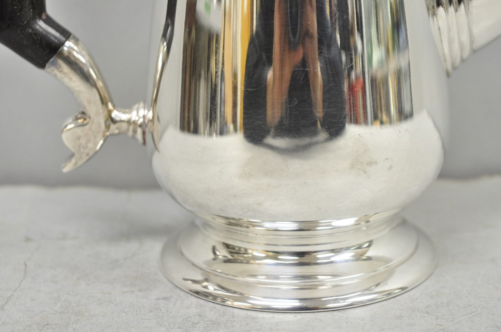 Antique Leonard Art Deco Silver Plated Teapot Coffee Pot w/ Celluloid Handle