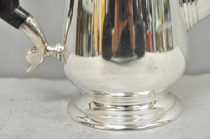 Antique Leonard Art Deco Silver Plated Teapot Coffee Pot w/ Celluloid Handle