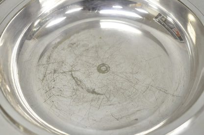 Vintage Victorian Silver Plated 10" Round Covered Vegetable Serving Dish