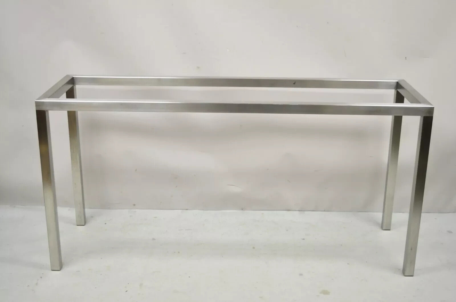 Design Institute of America Steel Mid Century Modern 58" Long Console Hall Table