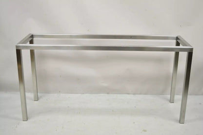 Design Institute of America Steel Mid Century Modern 58" Long Console Hall Table