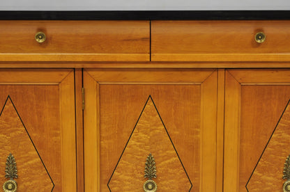 Thomasville Grand Classics Empire Biedermeier Maple & Granite Sideboard Credenza