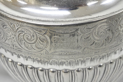 Antique James Dixon & Sons 4186 Victorian Silver Plated Tea Service Set - 4 Pcs