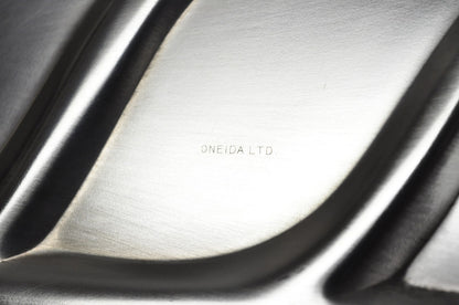 Vintage Oneida Silver Plated Regency Oval Meat Cutlery Serving Platter Tray