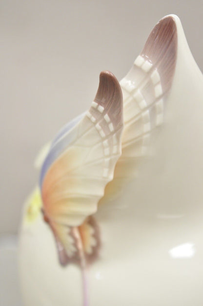 Franz Collection Papillon Butterfly Porcelain Ornamental Wine Cooler Vase