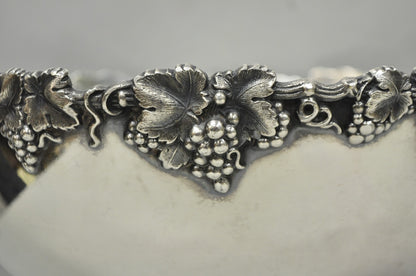 Victorian Silver Plated Grapevine Repousse 1913 Mohawk Golf Club Award Punchbowl