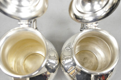 Vintage Victorian Silver Plated Coffee Pot & Tea Pot by National 3000 & 3001