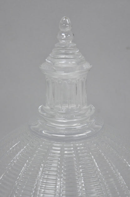 Shannon Design of Ireland Round Clear Cut Crystal Capitol Dome Cake Plate Stand