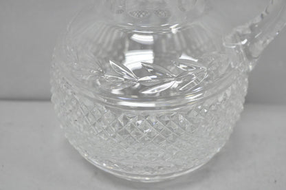 Vintage Victorian Style Leah Pattern Cut Crystal Glass Water Pitcher by Galway