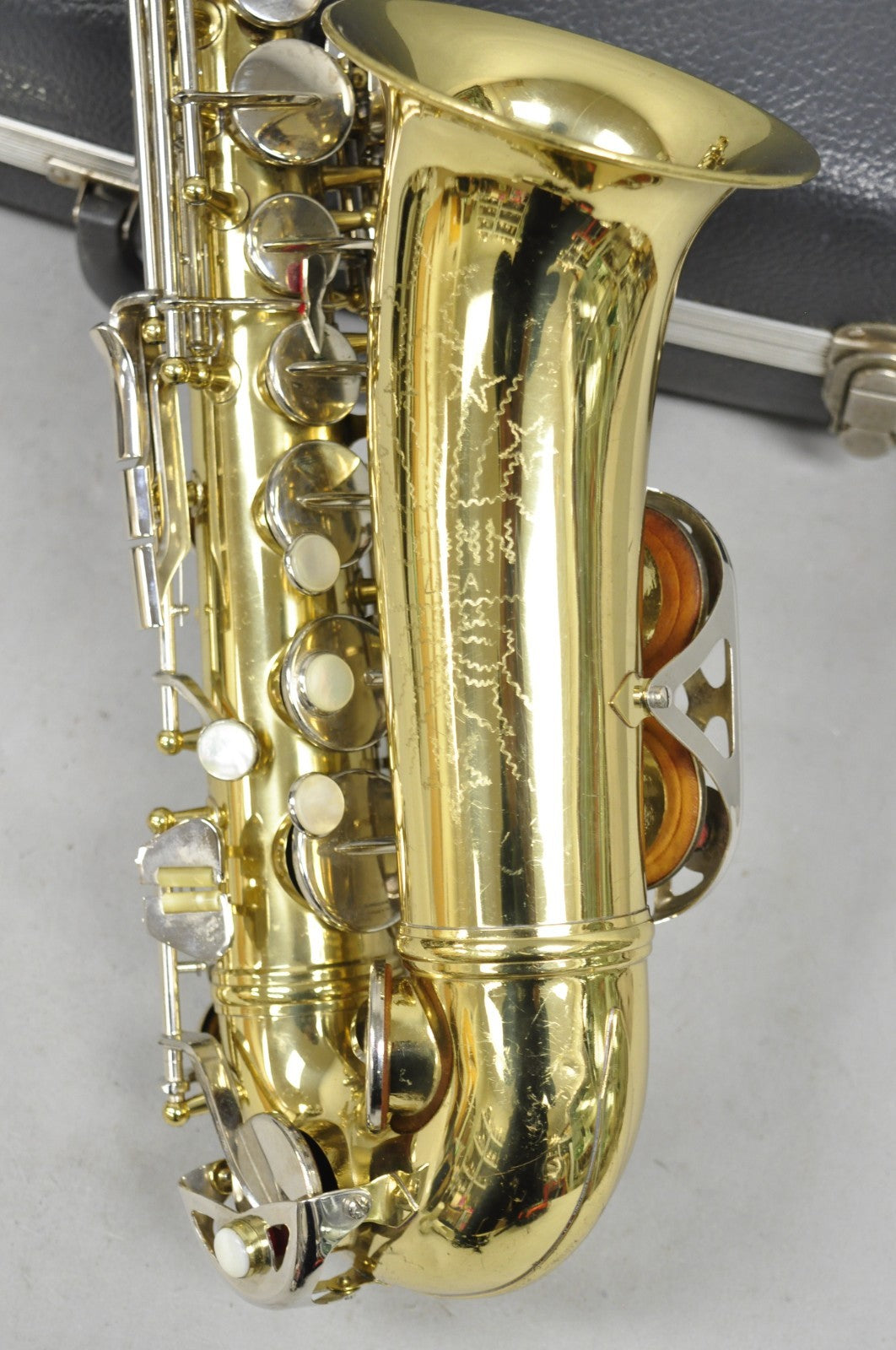 Vintage Conn USA M52762 "Shooting Star" Brass Alto Band Saxophone in Case