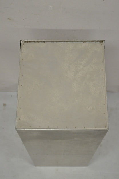 Vintage Stainless Steel Industrial Restaurant Coffee  Bean Storage Dispenser