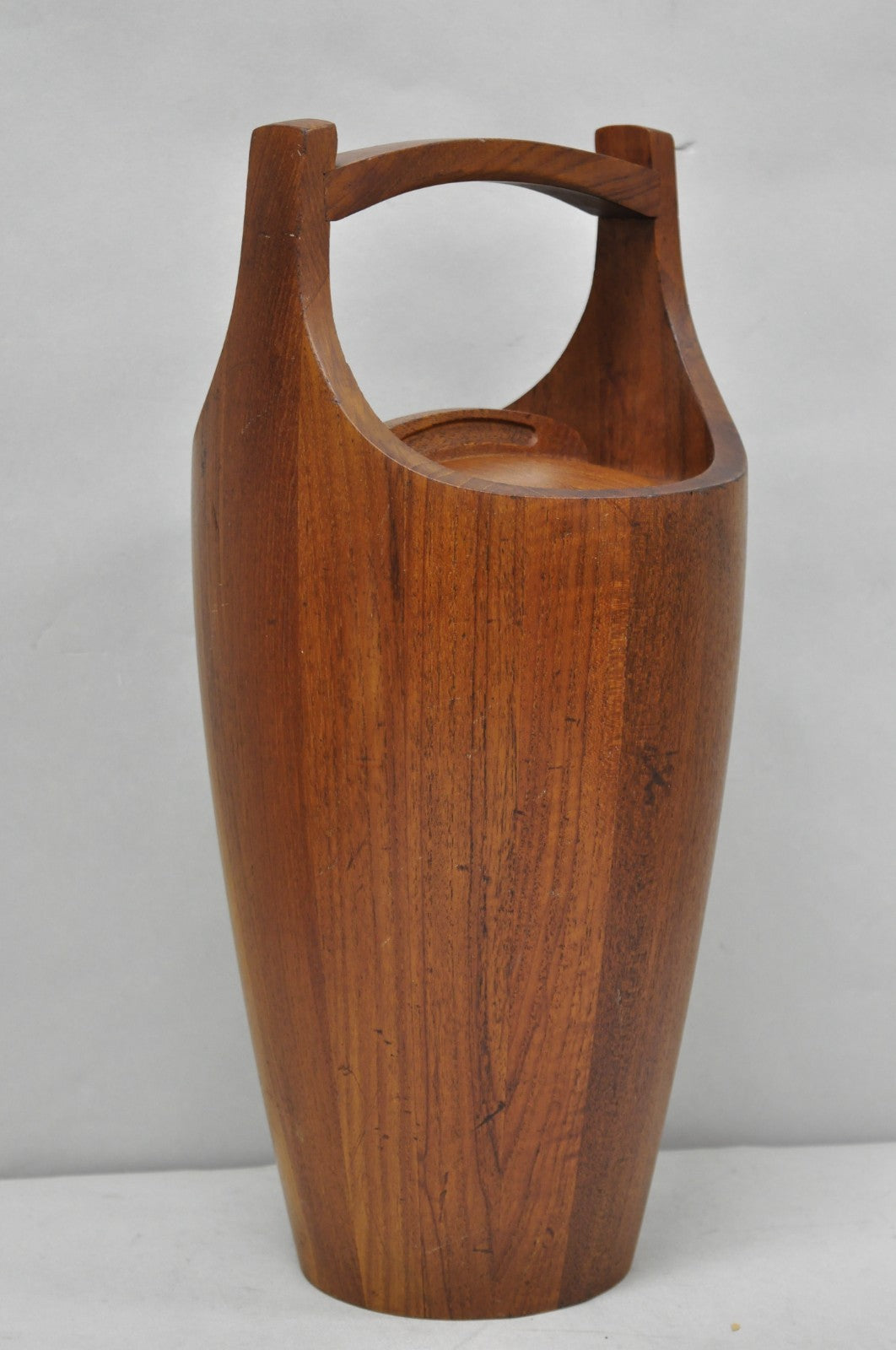 Vintage Mid Century Danish Modern Staved Teak Jens Quistgaard Ice Bucket  Dansk