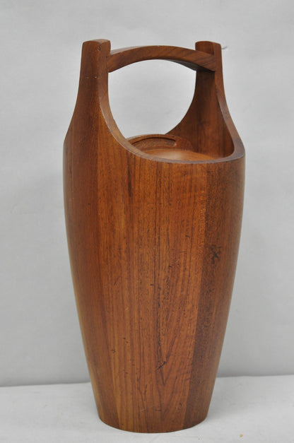 Vintage Mid Century Danish Modern Staved Teak Jens Quistgaard Ice Bucket  Dansk