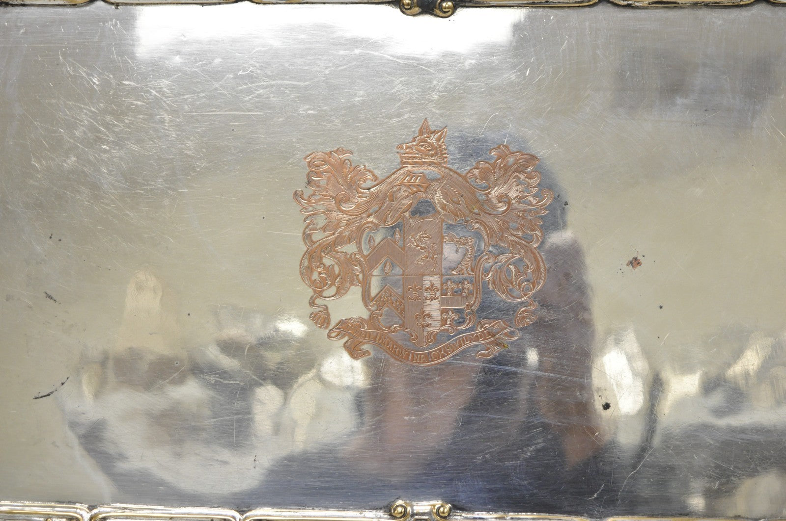 French Renaissance Bacchanal Scene Silver Plated Bacchus Figural Platter Tray
