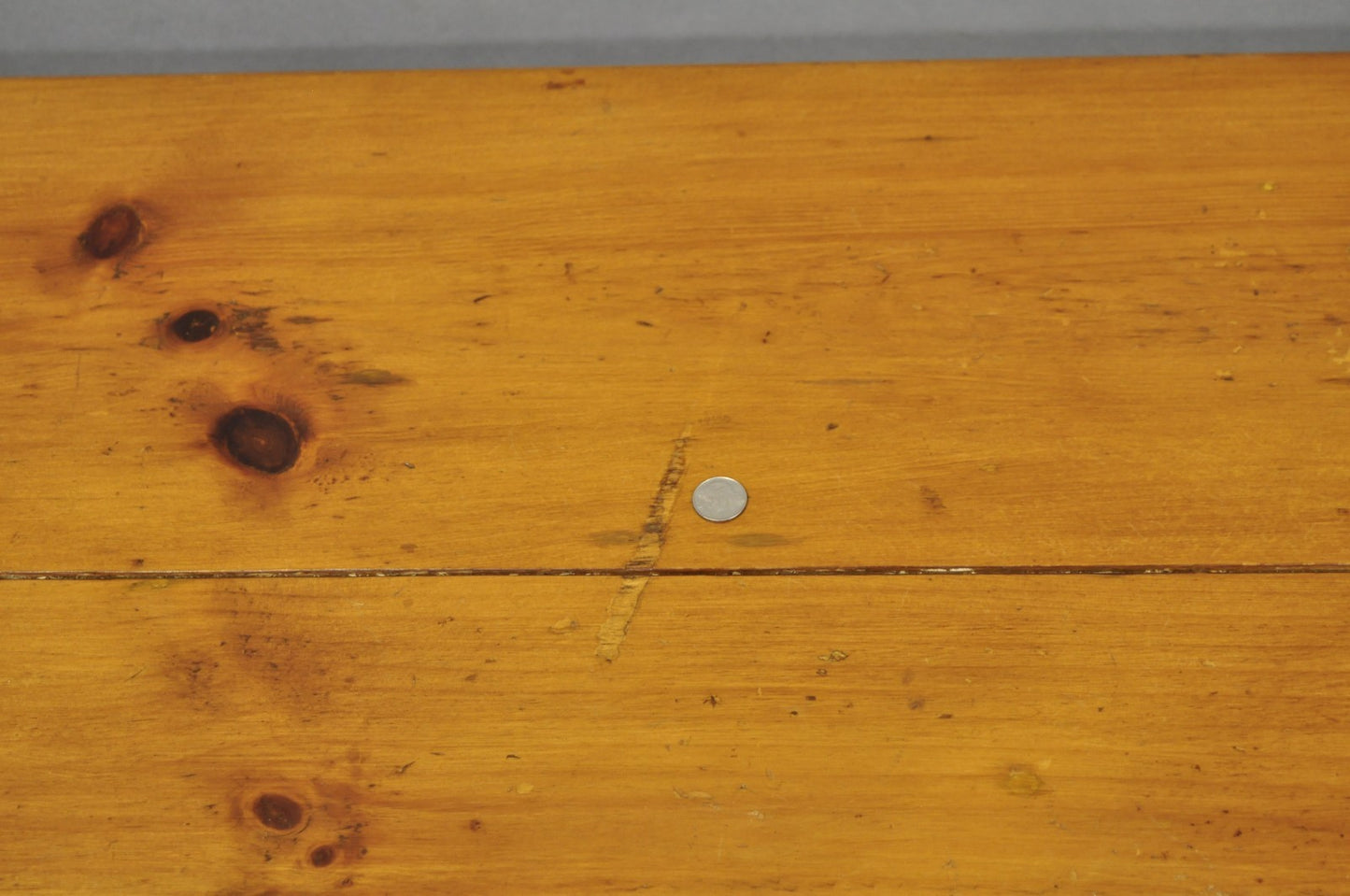 Vintage French Country Oval Pine Wood 78" Baluster Leg Farmhouse Dining Table