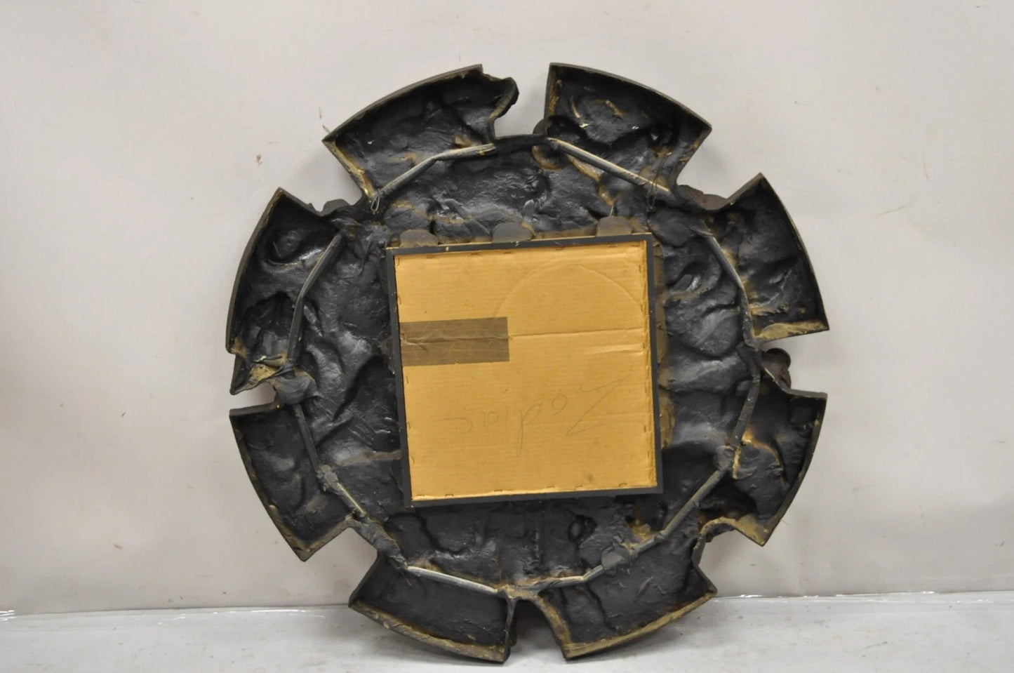 Vintage Finesse Originals Mid Century Modern Fiberglass Zodiac Sign Wall Mirror