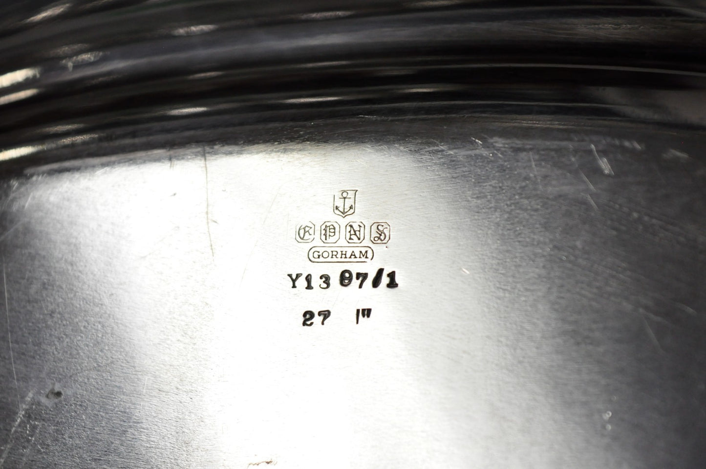 Antique Gorham Silver Plated Victorian Oval Butlers Serving Platter Bar Tray