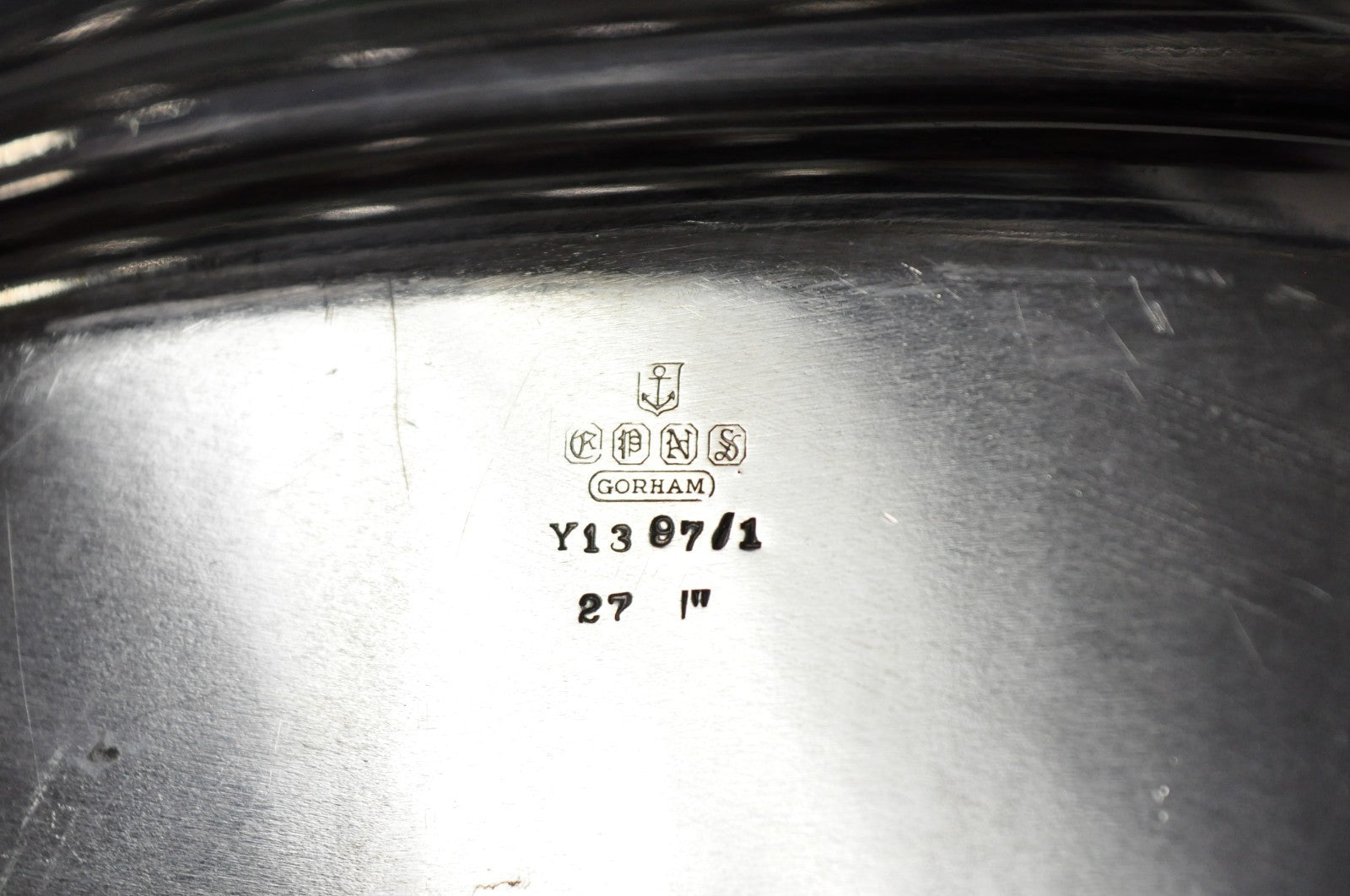 Antique Gorham Silver Plated Victorian Oval Butlers Serving Platter Bar Tray