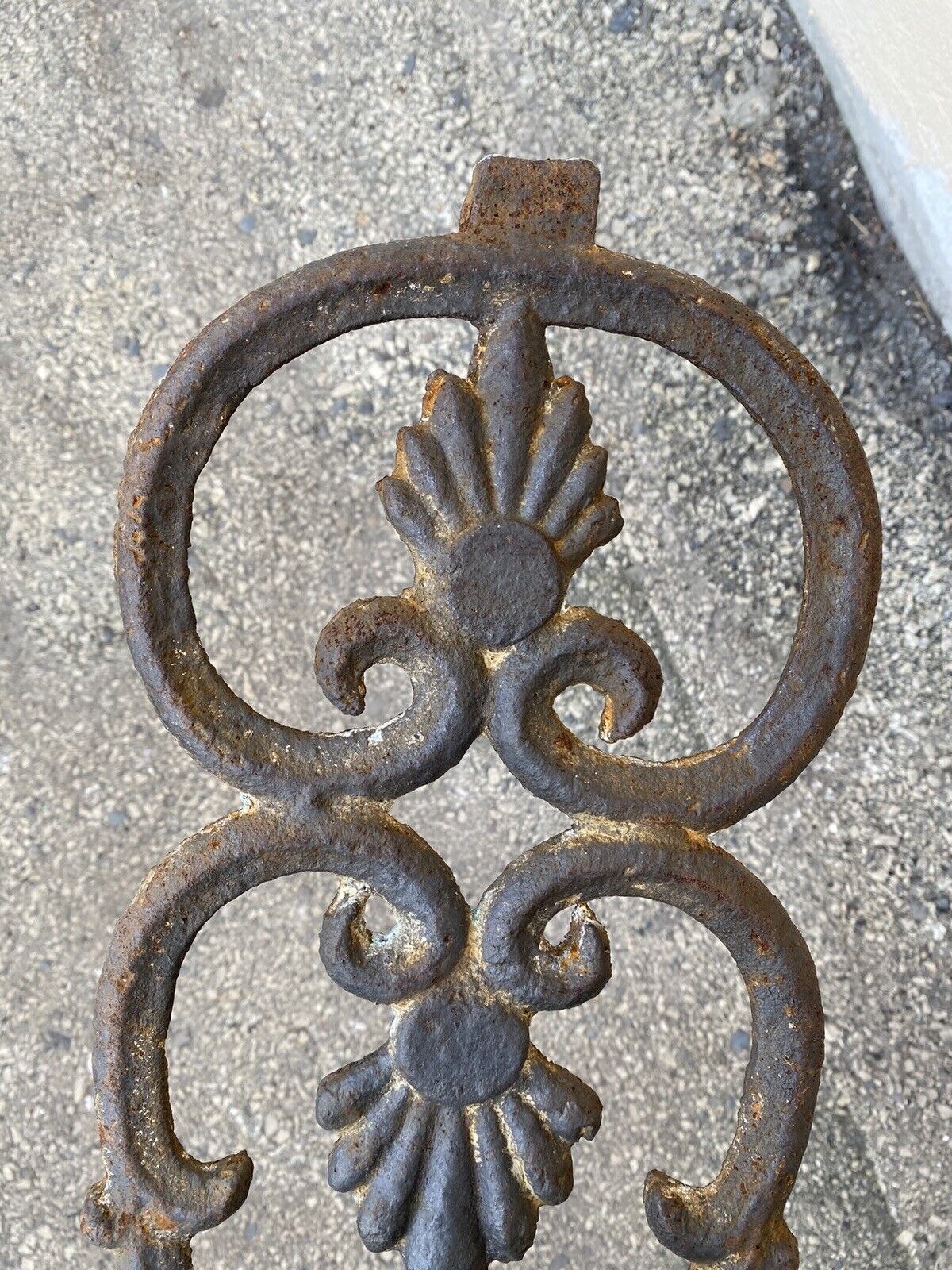 Antique Victorian Cast Iron Gate Supports Architectural Elements - a Pair