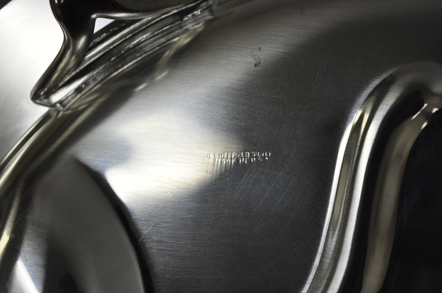 Vintage Sheffield Victorian Silver Plated Meat Cutlery Oval Serving Platter Tray
