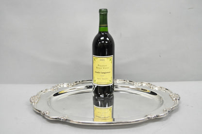 Vintage 1847 Rogers Bros "Remembrance" Oval Silver Plated Serving Platter Tray