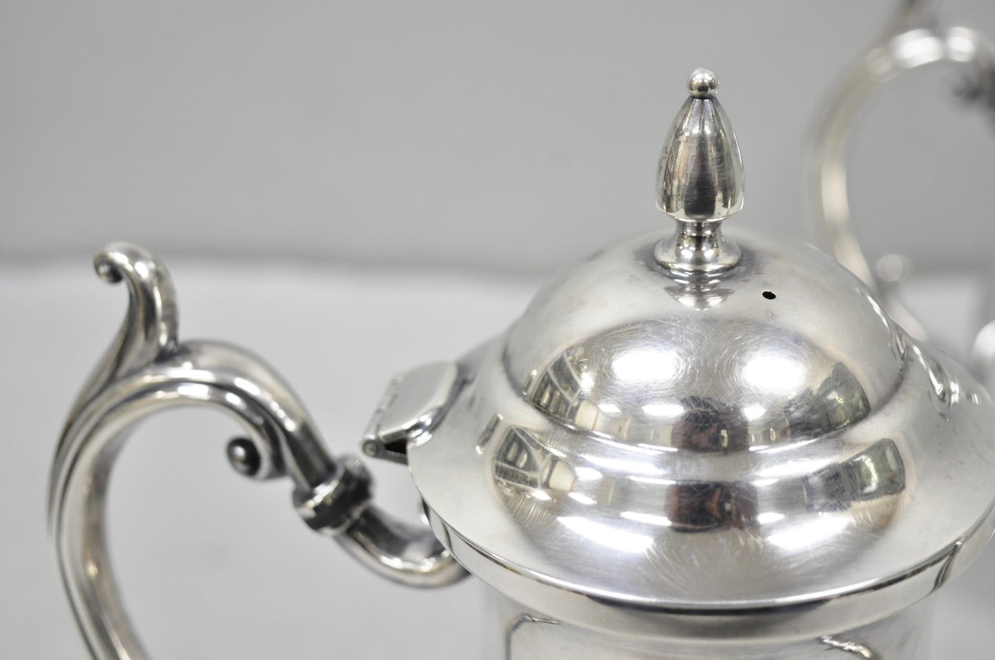 Vintage Victorian Silver Plated Coffee Pot & Tea Pot by National 3000 & 3001