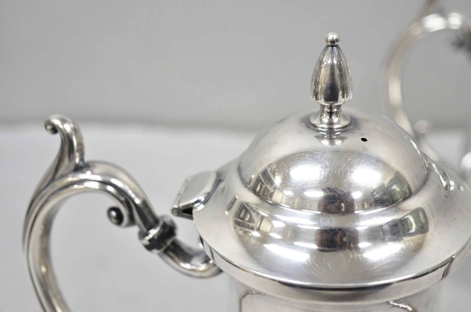 Vintage Victorian Silver Plated Coffee Pot & Tea Pot by National 3000 & 3001
