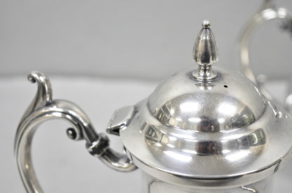 Vintage Victorian Silver Plated Coffee Pot & Tea Pot by National 3000 & 3001