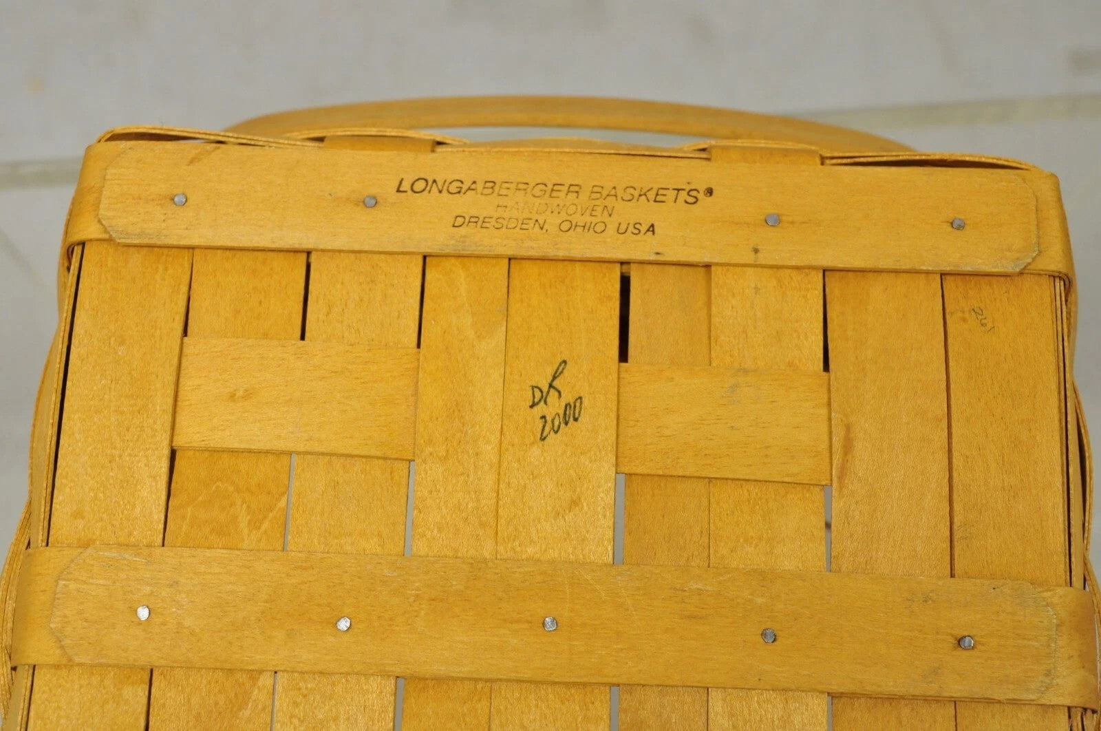 Vintage Longaberger Christmas Edition 2000 Edition Deck the Halls Basket w/ Lid