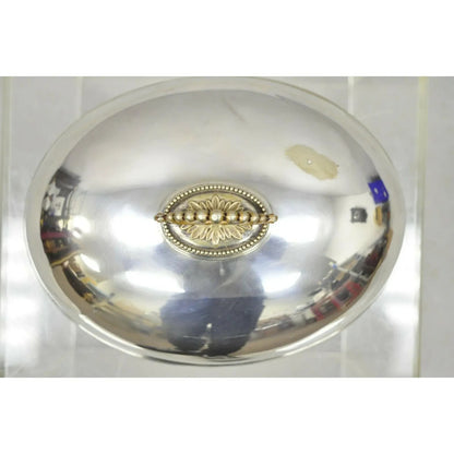 Antique English Sheffield Regency Silver Plated Meat Dish Serving Cover Dome Lid