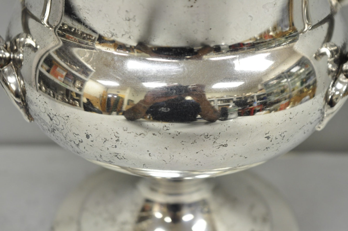 Vintage WM Rogers "Spring Flower" Silver Plated Champagne Chiller Bar Ice Bucket