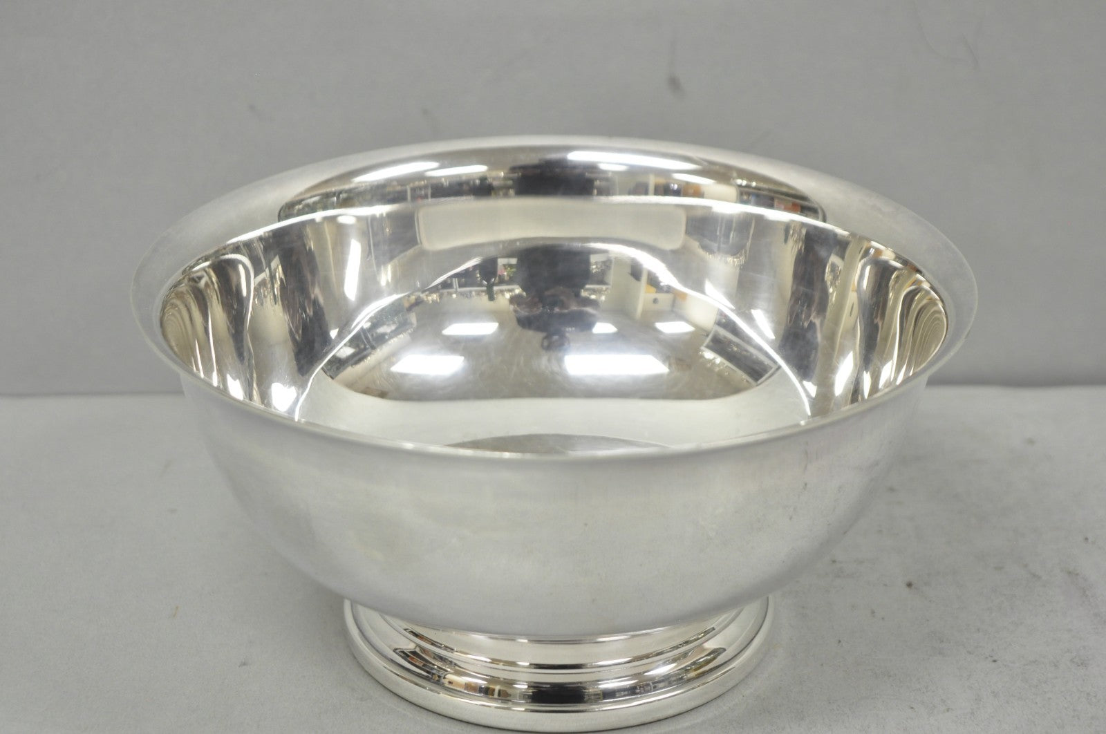 Vintage Mid Century Modern Gorham YC780 8" Silver Plated Serving Bowl (C)