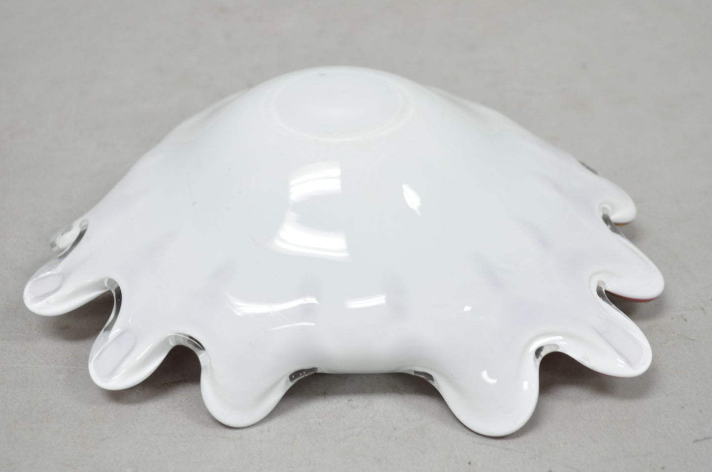 Vintage Murano Italian Art Glass Millefiore Clam Shell Candy Dish Bowl (B)