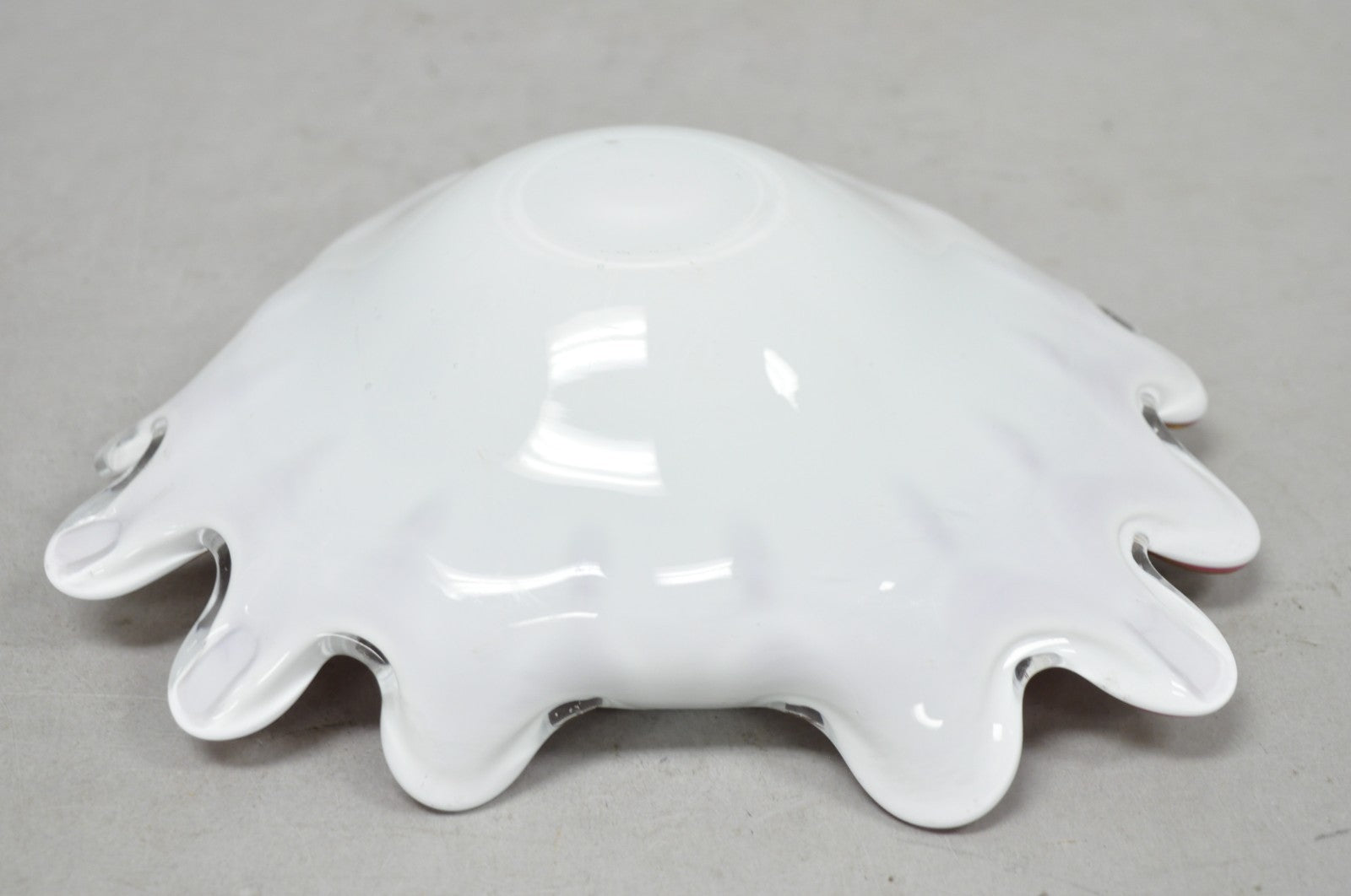 Vintage Murano Italian Art Glass Millefiore Clam Shell Candy Dish Bowl (B)