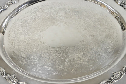 Vintage Reed & Barton 1955 Victorian Silver Plated Oval Bar Serving Platter Tray