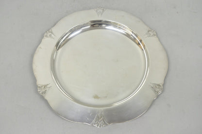 Vintage Victor SP Co Art Deco Silver Plated Charger Serving Dish Platter Plate